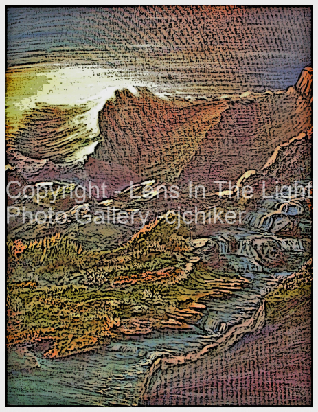 Falling-Water-Posterized