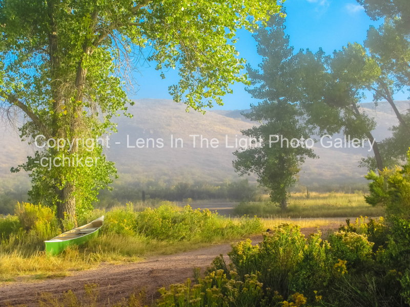 Brown's Park In Colorado Misty Summer Morning