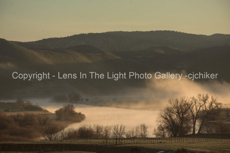 Sunrise-In-Early-Morning-Fog-Along-The-River