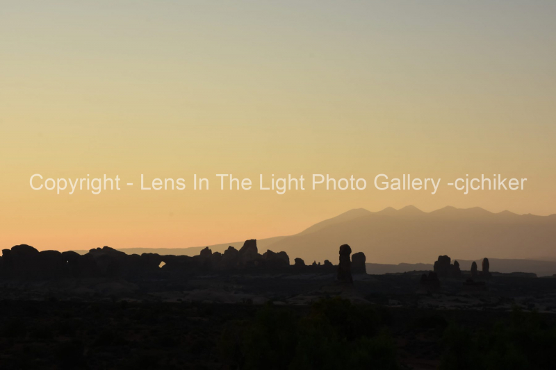 Horizon-At-Sunrise-In-Arches-National-Park-Utah