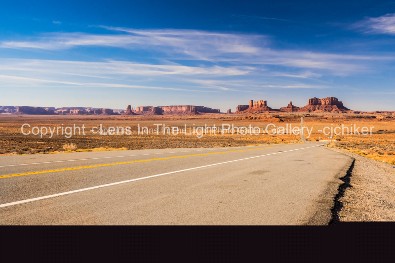Monument-Valley-Utah-Iconic-Highway-From-Side-of-Road