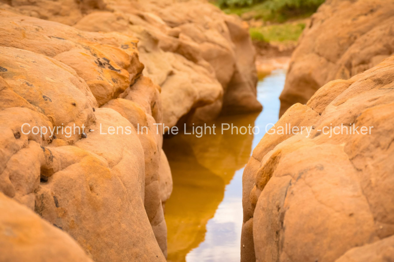 Sandstone-Channel-Cut-By-Water
